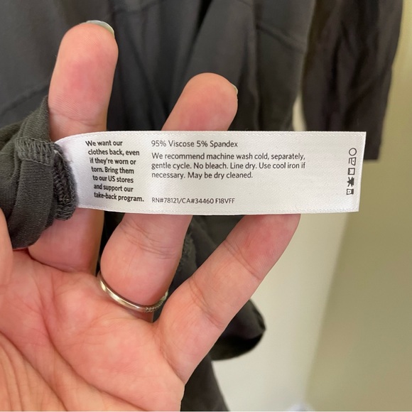 Eileen Fisher Long Sleeve Stretch Dress in Gray SIZE MEDIUM - Picture 3 of 10